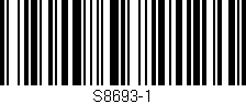 Código de barras (EAN, GTIN, SKU, ISBN): 'S8693-1'