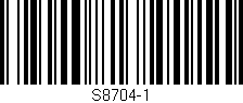 Código de barras (EAN, GTIN, SKU, ISBN): 'S8704-1'