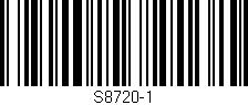Código de barras (EAN, GTIN, SKU, ISBN): 'S8720-1'