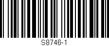 Código de barras (EAN, GTIN, SKU, ISBN): 'S8746-1'