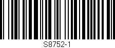 Código de barras (EAN, GTIN, SKU, ISBN): 'S8752-1'