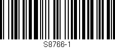 Código de barras (EAN, GTIN, SKU, ISBN): 'S8766-1'