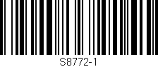 Código de barras (EAN, GTIN, SKU, ISBN): 'S8772-1'