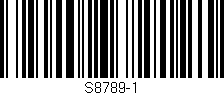 Código de barras (EAN, GTIN, SKU, ISBN): 'S8789-1'