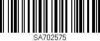 Código de barras (EAN, GTIN, SKU, ISBN): 'SA702575'