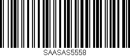Código de barras (EAN, GTIN, SKU, ISBN): 'SAASAS5558'