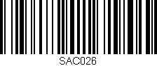 Código de barras (EAN, GTIN, SKU, ISBN): 'SAC026'
