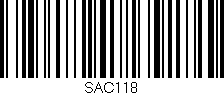 Código de barras (EAN, GTIN, SKU, ISBN): 'SAC118'