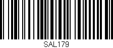 Código de barras (EAN, GTIN, SKU, ISBN): 'SAL179'
