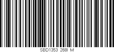 Código de barras (EAN, GTIN, SKU, ISBN): 'SBD1353_268I_M'