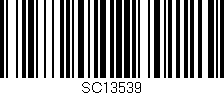 Código de barras (EAN, GTIN, SKU, ISBN): 'SC13539'