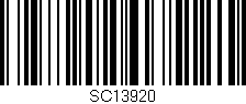 Código de barras (EAN, GTIN, SKU, ISBN): 'SC13920'