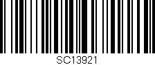 Código de barras (EAN, GTIN, SKU, ISBN): 'SC13921'