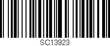 Código de barras (EAN, GTIN, SKU, ISBN): 'SC13923'