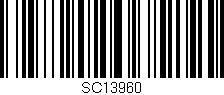 Código de barras (EAN, GTIN, SKU, ISBN): 'SC13960'