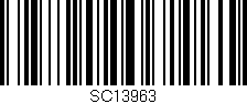 Código de barras (EAN, GTIN, SKU, ISBN): 'SC13963'
