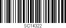 Código de barras (EAN, GTIN, SKU, ISBN): 'SC14322'