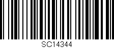 Código de barras (EAN, GTIN, SKU, ISBN): 'SC14344'