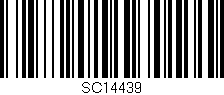 Código de barras (EAN, GTIN, SKU, ISBN): 'SC14439'