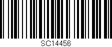 Código de barras (EAN, GTIN, SKU, ISBN): 'SC14456'