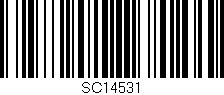Código de barras (EAN, GTIN, SKU, ISBN): 'SC14531'