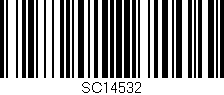 Código de barras (EAN, GTIN, SKU, ISBN): 'SC14532'