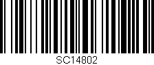 Código de barras (EAN, GTIN, SKU, ISBN): 'SC14802'