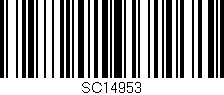 Código de barras (EAN, GTIN, SKU, ISBN): 'SC14953'