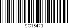 Código de barras (EAN, GTIN, SKU, ISBN): 'SC15478'