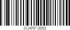 Código de barras (EAN, GTIN, SKU, ISBN): 'SCARF-0003'