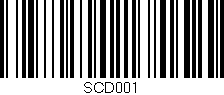 Código de barras (EAN, GTIN, SKU, ISBN): 'SCD001'
