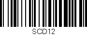 Código de barras (EAN, GTIN, SKU, ISBN): 'SCD12'