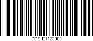 Código de barras (EAN, GTIN, SKU, ISBN): 'SDS-E1123000'
