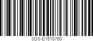 Código de barras (EAN, GTIN, SKU, ISBN): 'SDS-E1510700'