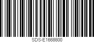 Código de barras (EAN, GTIN, SKU, ISBN): 'SDS-E1668800'