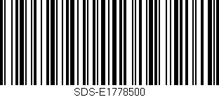 Código de barras (EAN, GTIN, SKU, ISBN): 'SDS-E1778500'