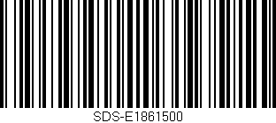 Código de barras (EAN, GTIN, SKU, ISBN): 'SDS-E1861500'