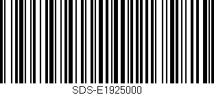 Código de barras (EAN, GTIN, SKU, ISBN): 'SDS-E1925000'