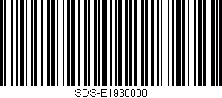 Código de barras (EAN, GTIN, SKU, ISBN): 'SDS-E1930000'