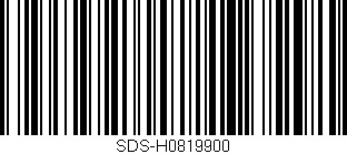 Código de barras (EAN, GTIN, SKU, ISBN): 'SDS-H0819900'