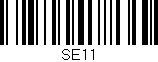 Código de barras (EAN, GTIN, SKU, ISBN): 'SE11'