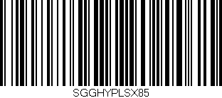 Código de barras (EAN, GTIN, SKU, ISBN): 'SGGHYPLSX85'