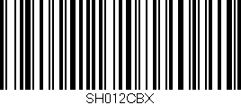 Código de barras (EAN, GTIN, SKU, ISBN): 'SH012CBX'