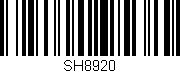 Código de barras (EAN, GTIN, SKU, ISBN): 'SH8920'