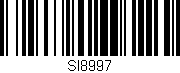 Código de barras (EAN, GTIN, SKU, ISBN): 'SI8997'