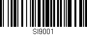 Código de barras (EAN, GTIN, SKU, ISBN): 'SI9001'