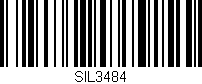 Código de barras (EAN, GTIN, SKU, ISBN): 'SIL3484'