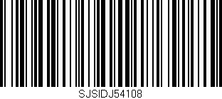 Código de barras (EAN, GTIN, SKU, ISBN): 'SJSIDJ54108'