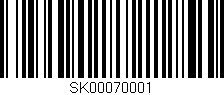 Código de barras (EAN, GTIN, SKU, ISBN): 'SK00070001'