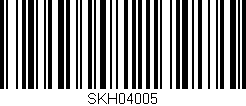 Código de barras (EAN, GTIN, SKU, ISBN): 'SKH04005'